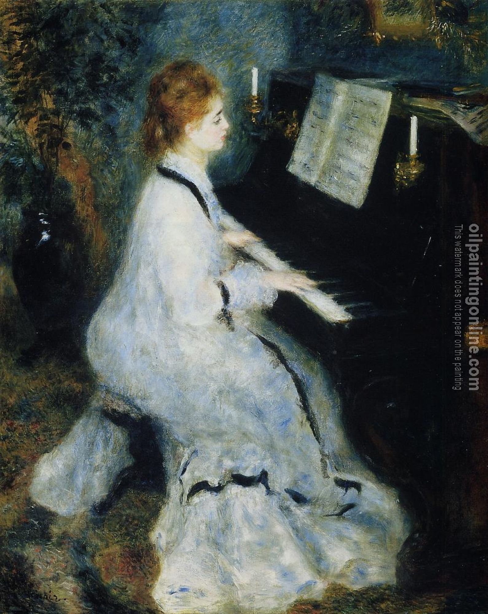 Renoir, Pierre Auguste - Young Woman at the Piano